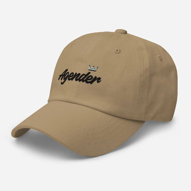 Agender Pride Royalty Crown Dad hat