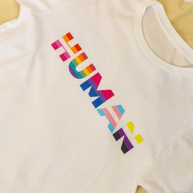 Where to buy graphic pride tees with political messages--Human Flags Unisex T-Shirt