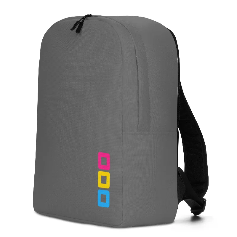 Pansexual Pride Rounded Squares LGBTQ+ Minimalist Backpack