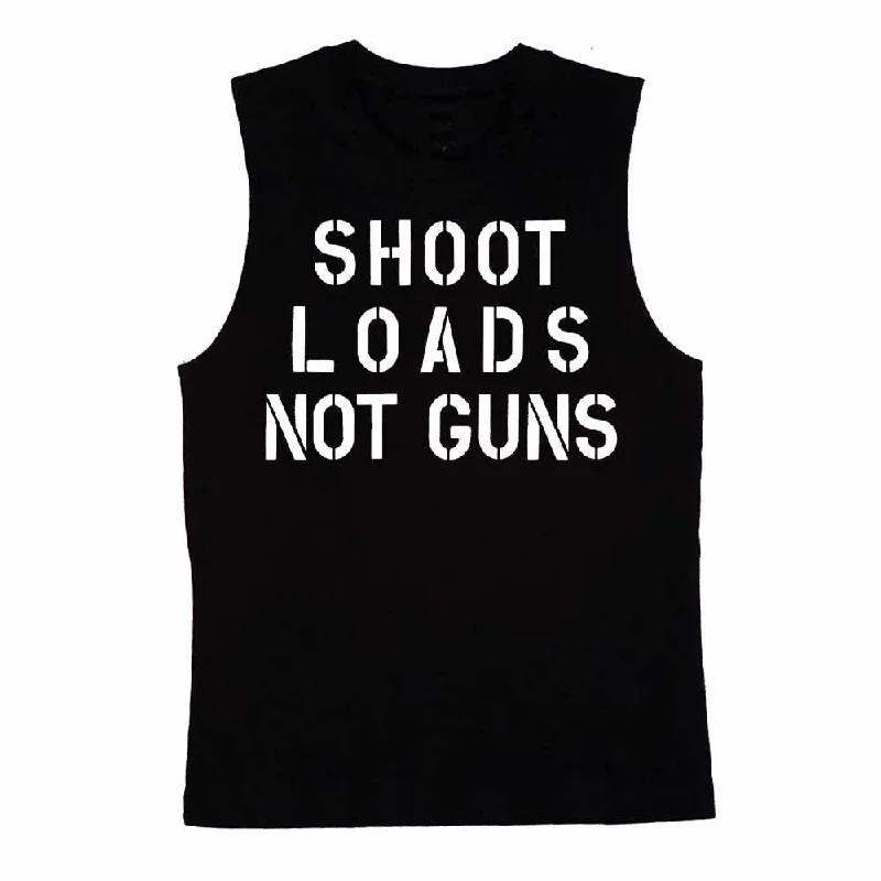 Shoot Loads Not Guns Sleeveless T-Shirt - Gays Against Guns