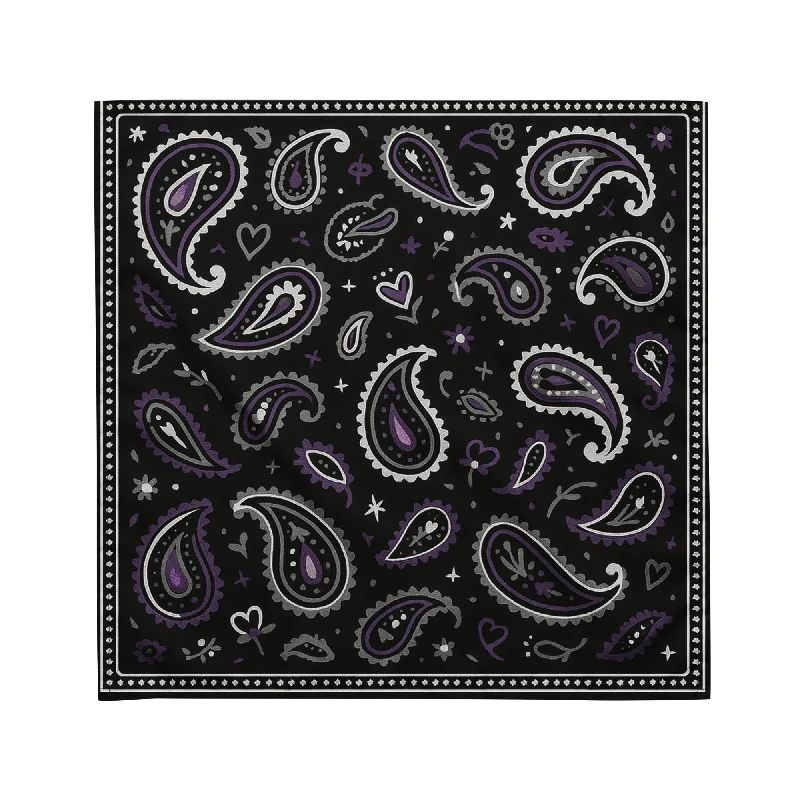 Asexual Paisley Bandana