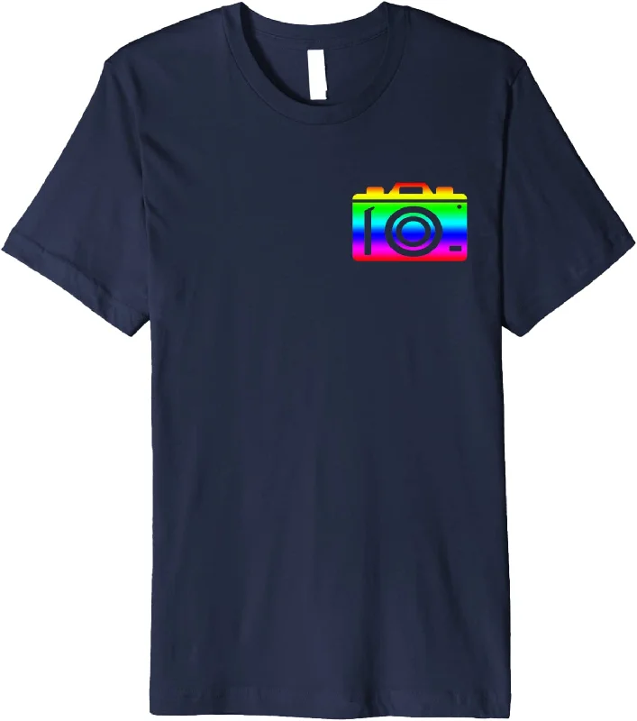LGBT Photographer T Shirt, Rainbow Camera Photography Shirt For Gay Pride