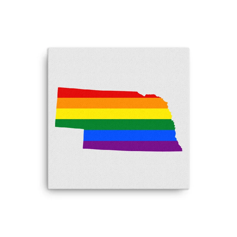 Nebraska LGBTQ Pride Canvas Wall Art