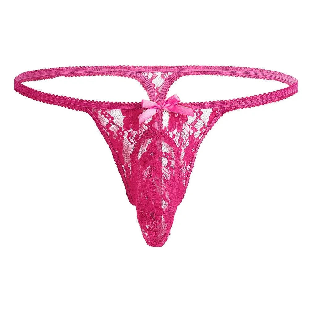 Men's Pouch Desire Garden Lace Thong