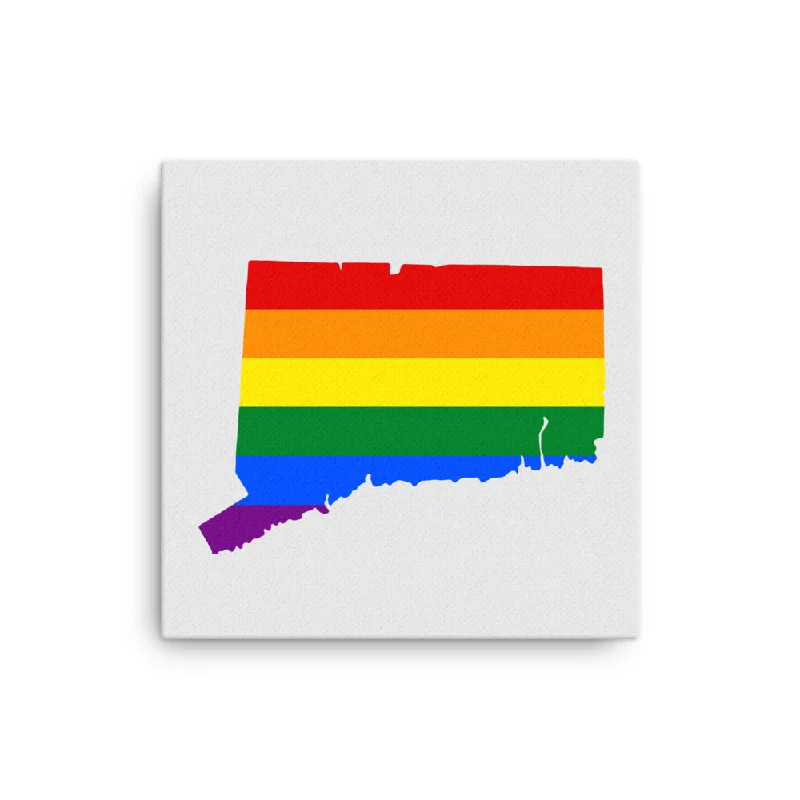 Connecticut LGBTQ Pride Canvas Wall Art
