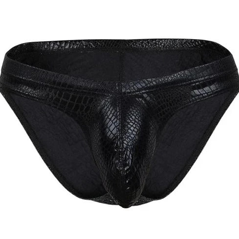 Men's Shimmer Snakeskin Pouch Briefs