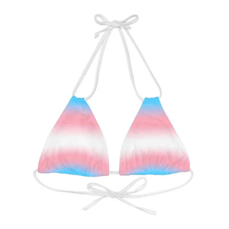 Transgender Trans Pride Bikini Top - Ombre