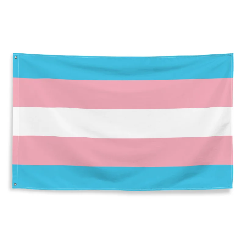 Trans Single-Sided Flag