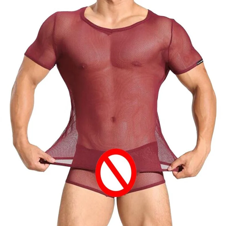 Men's Sheer Sleepwear Set