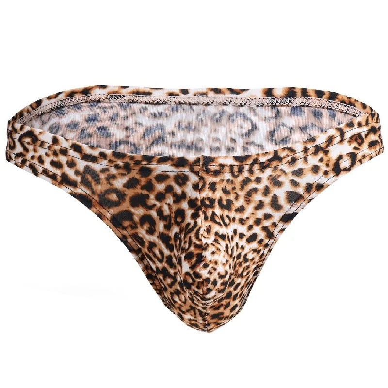 Men's Leopard Print Swim Briefs