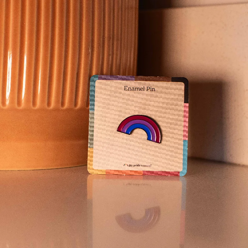 Bisexual Rainbow Enamel Pin
