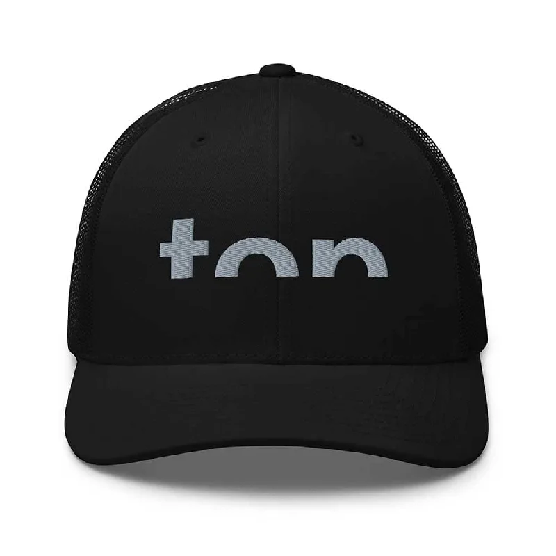 Top Trucker Mesh Snapback Hat