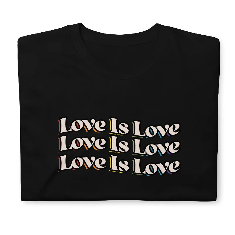 Love is Love Rainbow Shadow Unisex T-Shirt