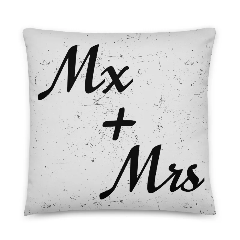 Mx and Mrs Wedding/Engagement Throw Pillow