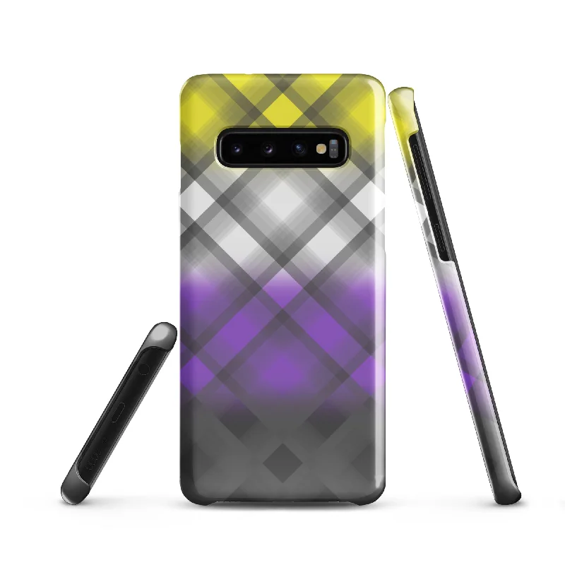 Plaid Non Binary Pride Samsung® Cell Protector