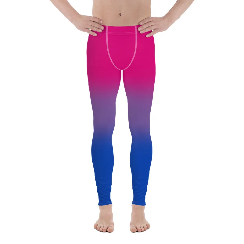 Bisexual Bi Pride Men's Leggings in Ombre