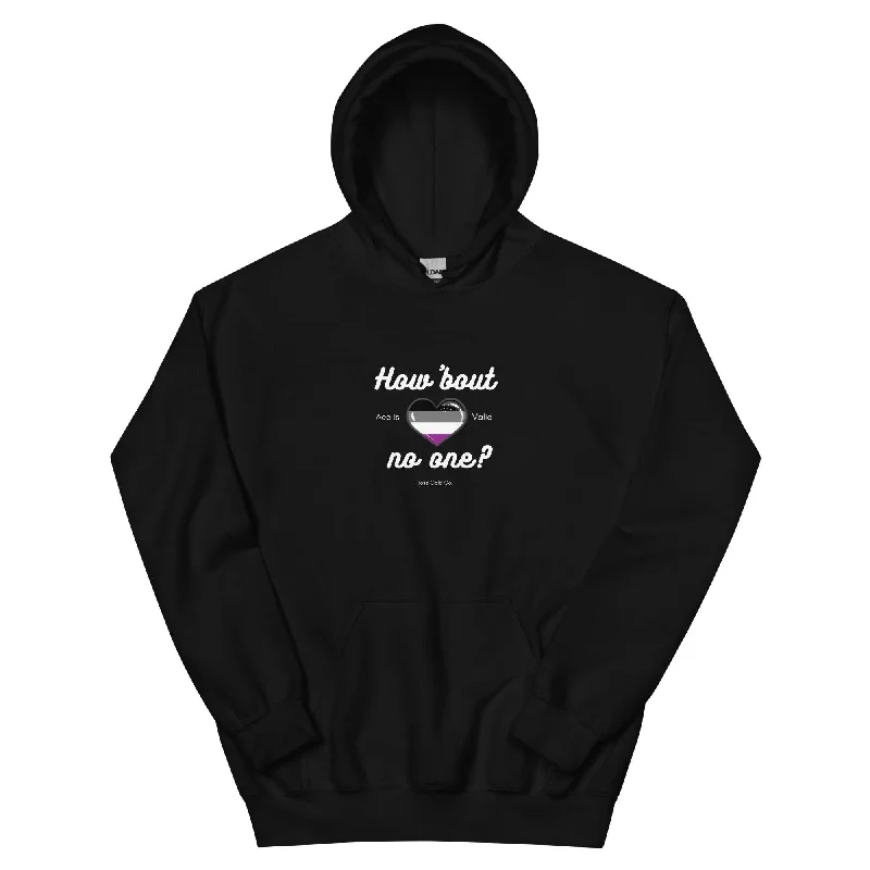 Hoodies with rainbow paw prints for animal lovers--How About No One? Ace Unisex Hoodie Hoodies with rainbow paw prints for animal lovers--How About No One? Ace Unisex Hoodie