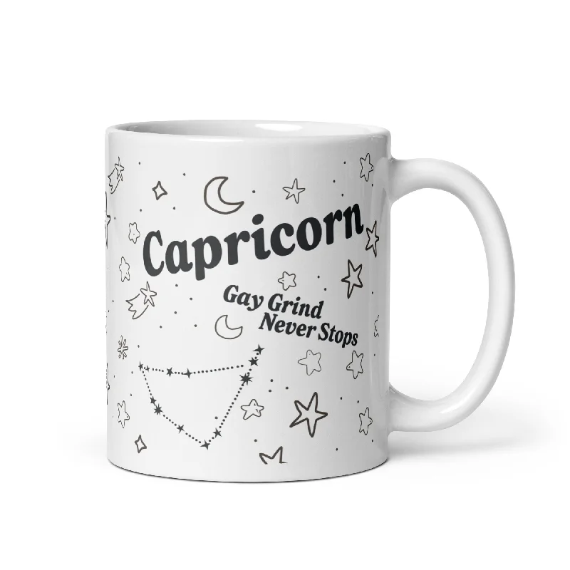 Capricorn Gay Grind Never Stops Mug