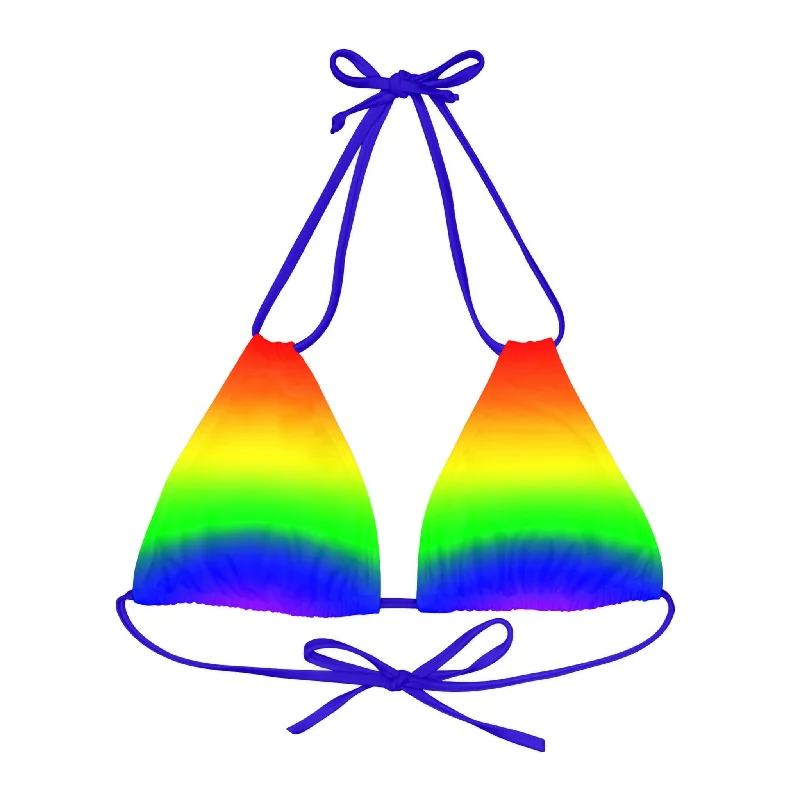 LGBTQ Pride Bikini Top Swimsuit - Ombre