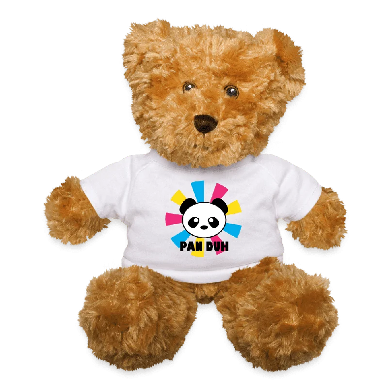 Pansexual Pan Pride Plush Teddy Bear - Pan Duh