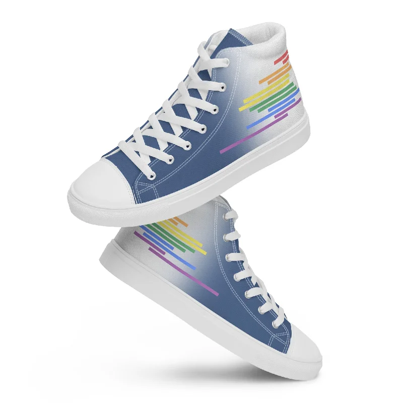 Gay Pride Rainbow High Top Shoes - Women