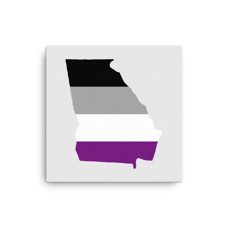 Georgia Asexual Ace Pride Canvas Wall Art