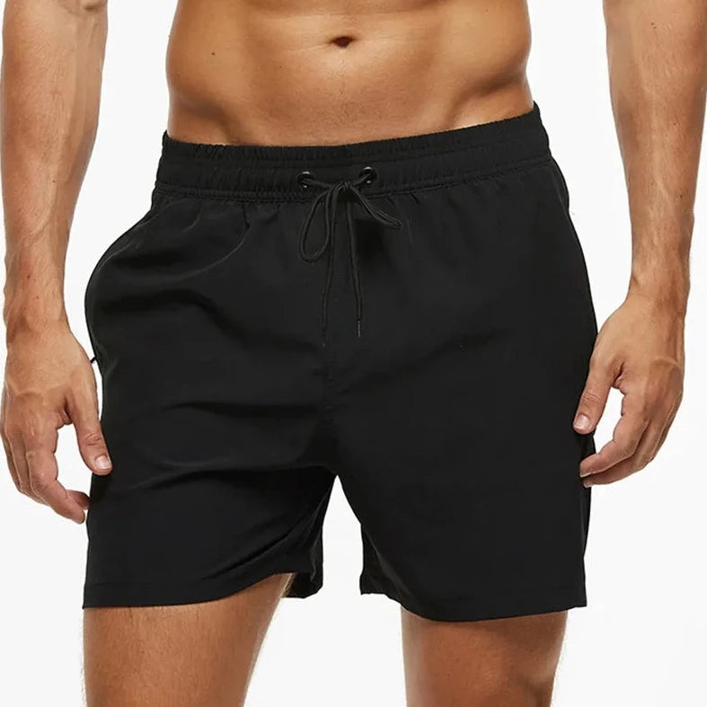 Solid Color Pocketed Board Shorts
