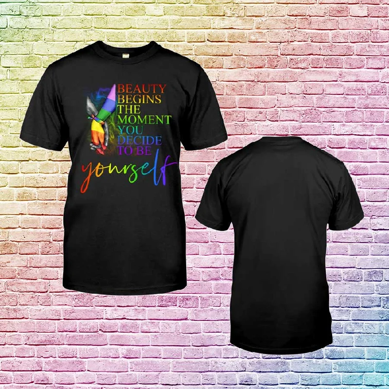 Gay Pride Gifts, Equality Shirt, Lesbian Couple Shirts, You Decide To Be Yourself, Pride Shirt Gay Pride Gifts, Equality Shirt, Lesbian Couple Shirts, You Decide To Be Yourself, Pride Shirt