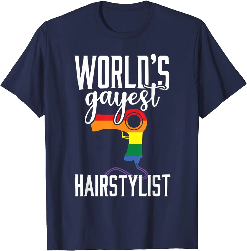 Gay Hairstylist Funny LGBT Pride Hairdresser Gift T-Shirt