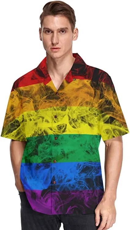 Lgbtq Hawaiian Shirts Short Sleeve Summer Beach, Gift For Pride Month, Hawaii Shirt For Gaymer Lgbtq Hawaiian Shirts Short Sleeve Summer Beach, Gift For Pride Month, Hawaii Shirt For Gaymer