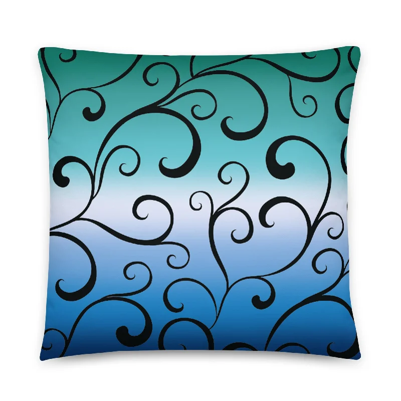 Gay Mens MLM Pride Swirl Throw Pillow