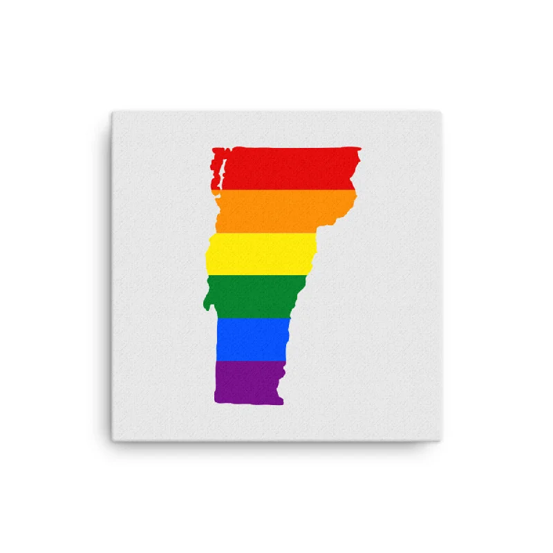 Vermont LGBTQ Pride Canvas Wall Art