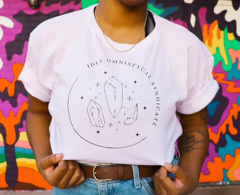 Soft cotton graphic tees for sensitive skin--Idle Omnisexual Syndicate Club T-Shirt