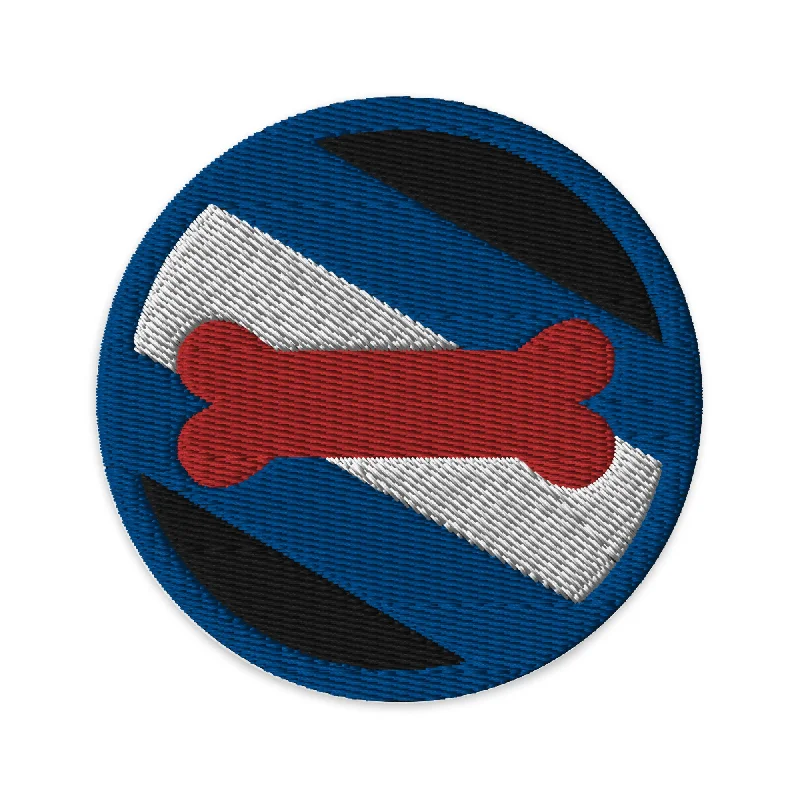 Puppy Pup Play Circle Embroidered Patch