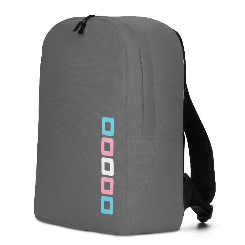 Transgender Pride Rounded Squares LGBTQ+ Minimalist Backpack