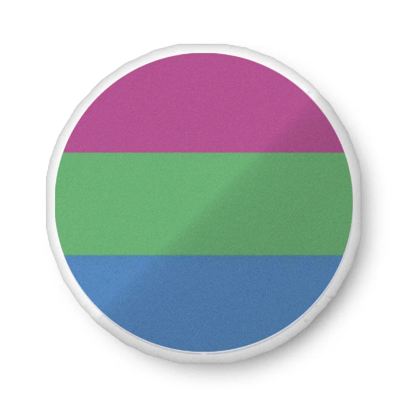 Polysexual Poly Pride Circle Shaped Pillow