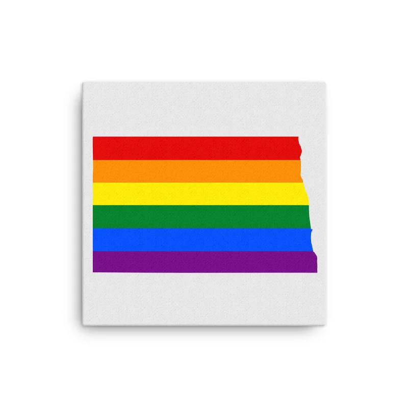 North Dakota LGBTQ Pride Canvas Wall Art