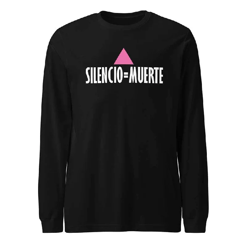 Silencio = Muerte Long Sleeve T-Shirt - Ali Forney Center