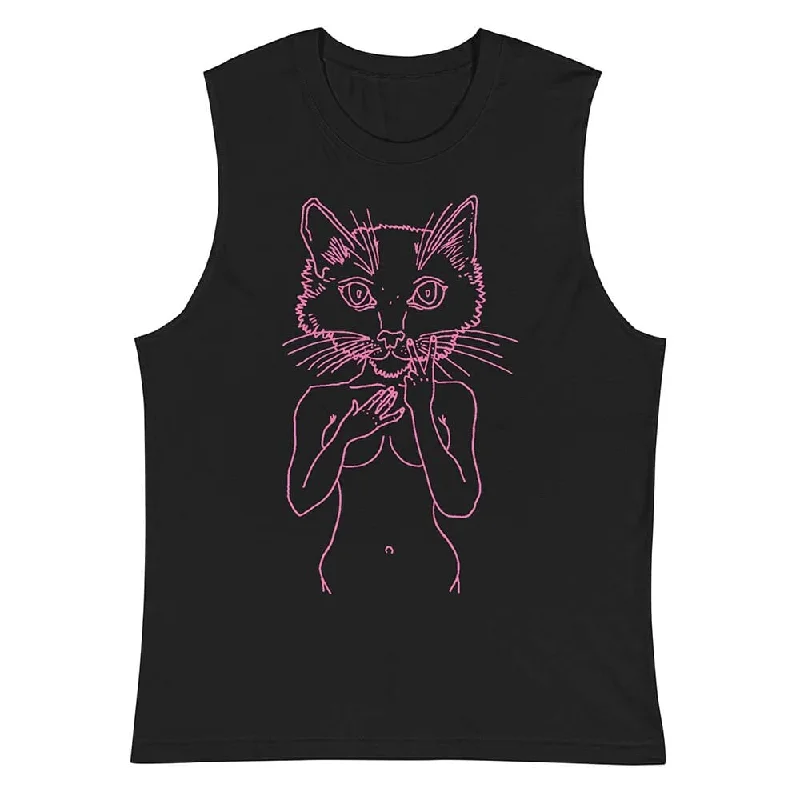 Pink Pussycat Sleeveless T-Shirt - Planned Parenthood