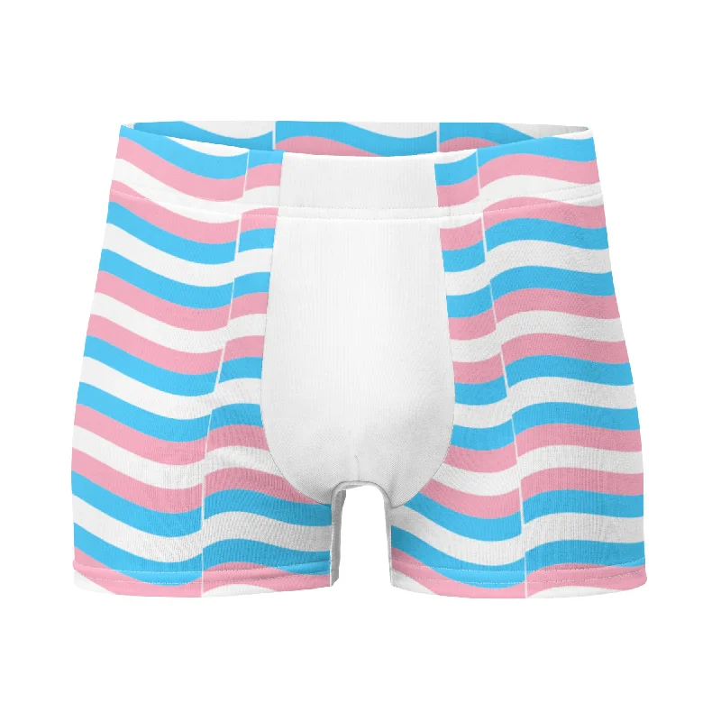 Transgender Trans Pride Boxer Briefs Underwear - Wavy