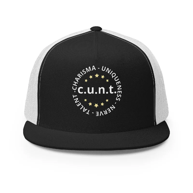 Charisma Uniqueness Nerve and Talent Trucker Baseball Cap Hat