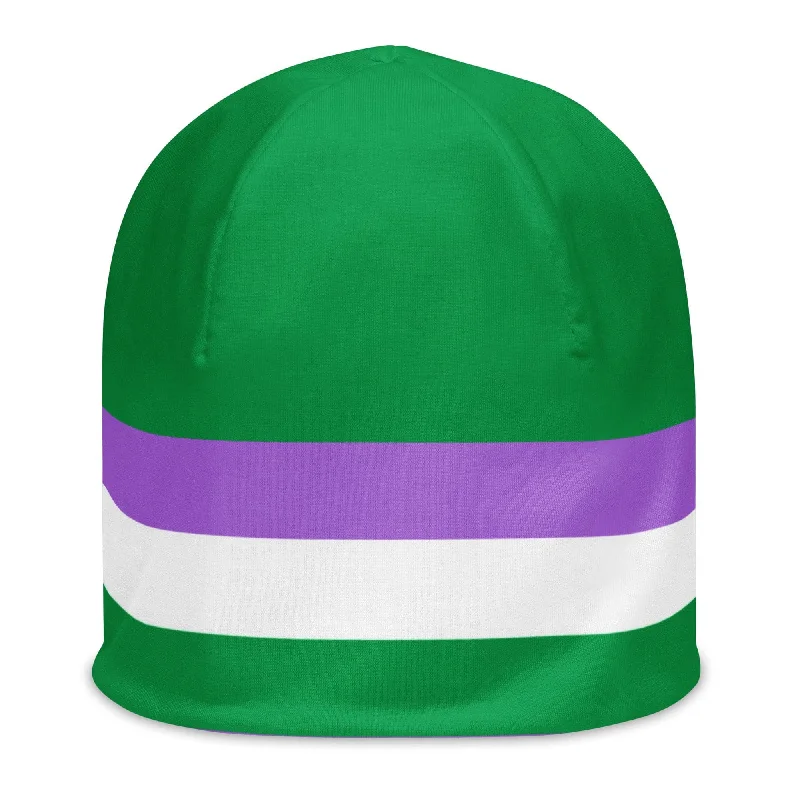 Genderqueer Pride Flag Beanie