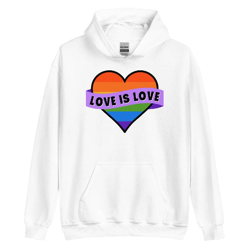 Hoodies celebrating bisexual and pansexual pride--LOVE IS LOVE Unisex Sweat Shirt