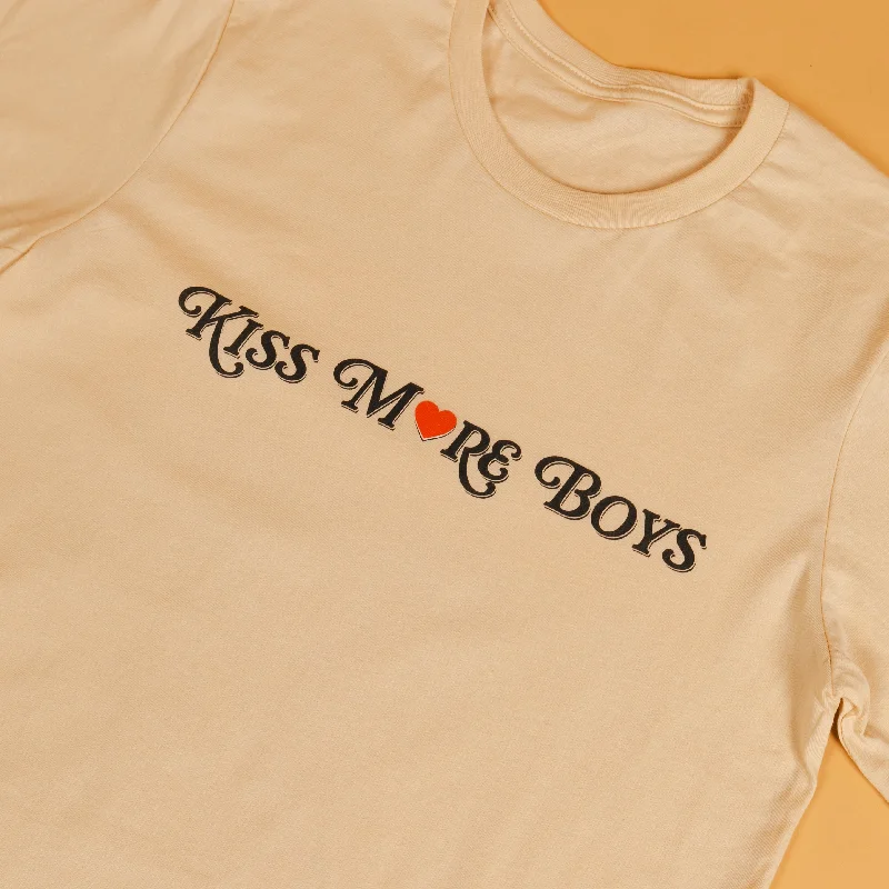 Graphic pride t-shirts with bold equality symbols--Kiss More Boys Unisex T-Shirt