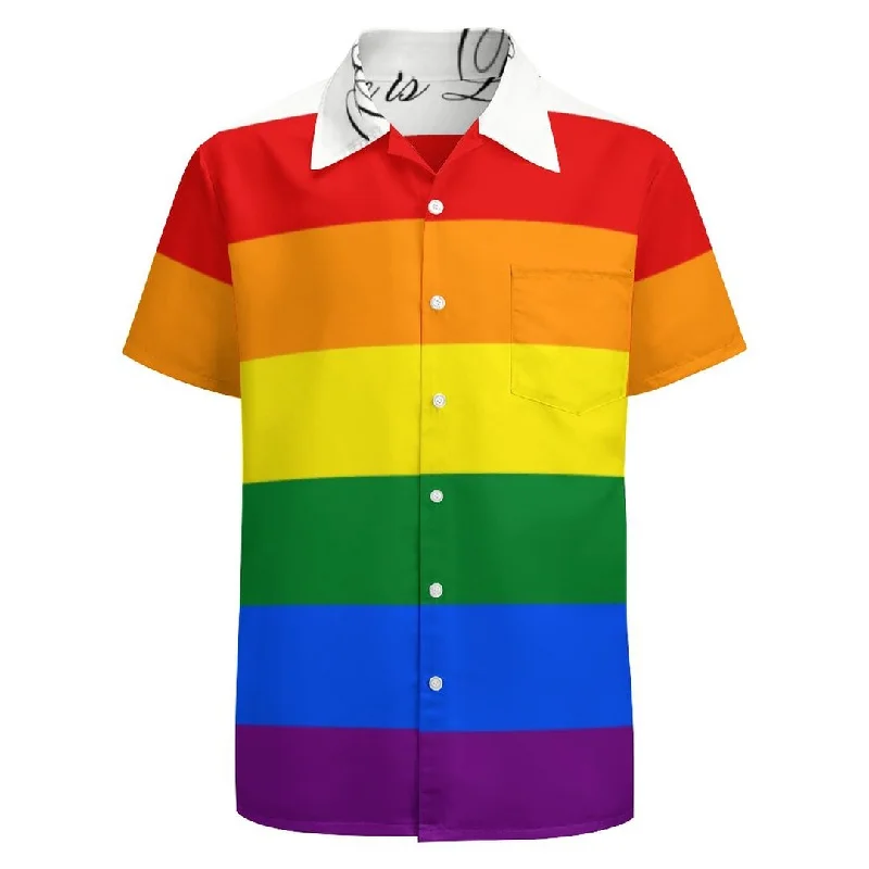 Graphic pride t-shirts with bold love is love prints--Love Equality Rainbow Flag Lgbt Lesbian Gay Pride Hawaiian Vintage Shirt Mens Button Down Tropical Hawaii Beach Shirts Graphic pride t-shirts with bold love is love prints--Love Equality Rainbow Flag Lgbt Lesbian Gay Pride Hawaiian Vintage Shirt Mens Button Down Tropical Hawaii Beach Shirts