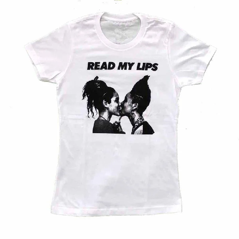 Read My Lips Women Femme Fit T-Shirt - Rainbow Railroad