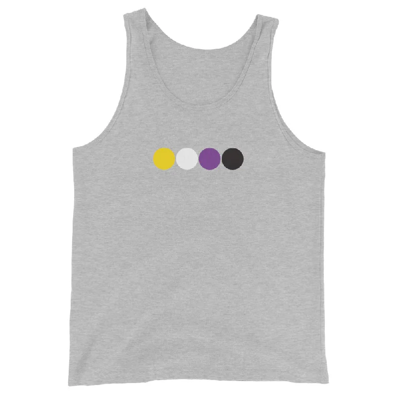 Nonbinary Enby Pride Tank Top - Circles