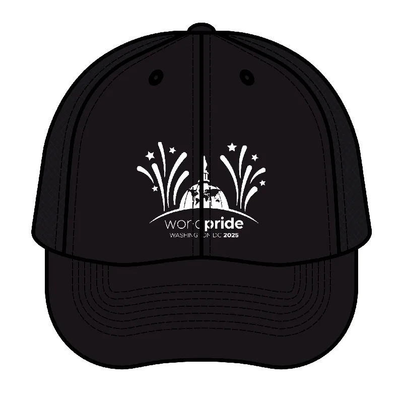 WorldPride 2025 Trucker Cap - Black & White