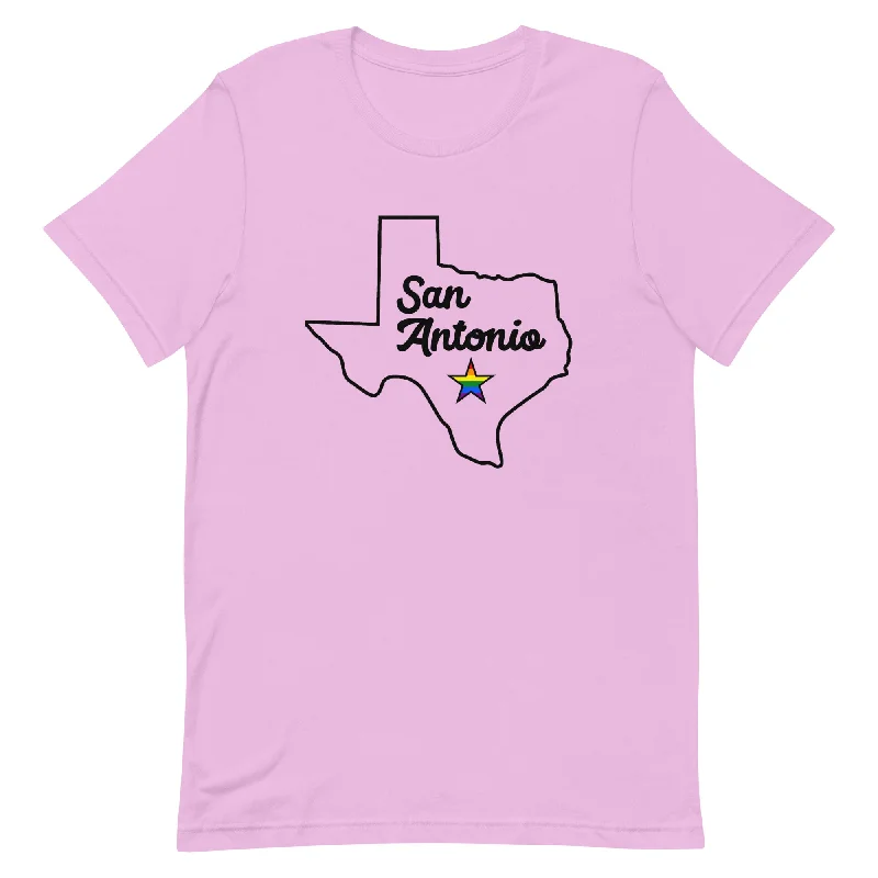 San Antonio Texas Pride Star Tshirt