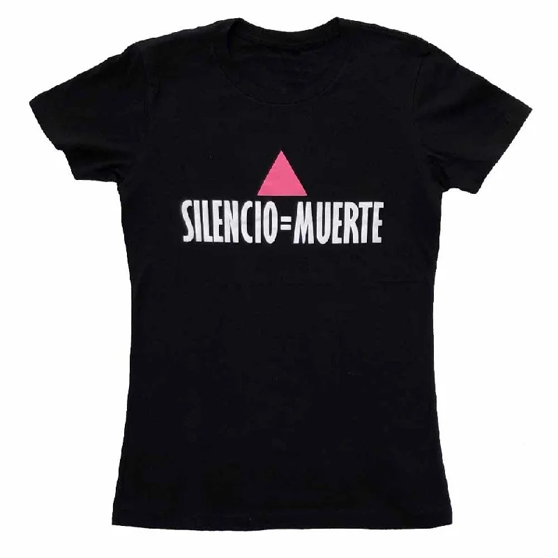 Silencio = Muerte Femme Fit Tee - Ali Forney Center